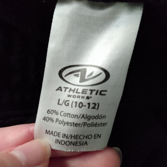 Athletics works kids black sweats size 10/12 - Picture 2 of 2